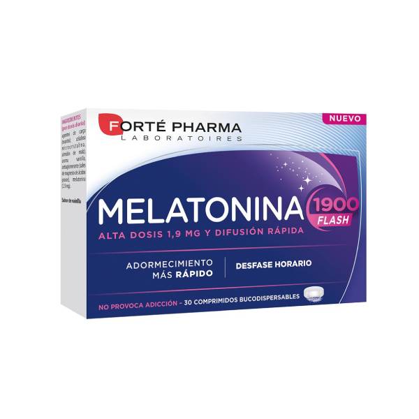 Forte Pharma Melatonina 1,9mg flash 30 comprimidos bucodispersables Farmacia Rueda de Lecea