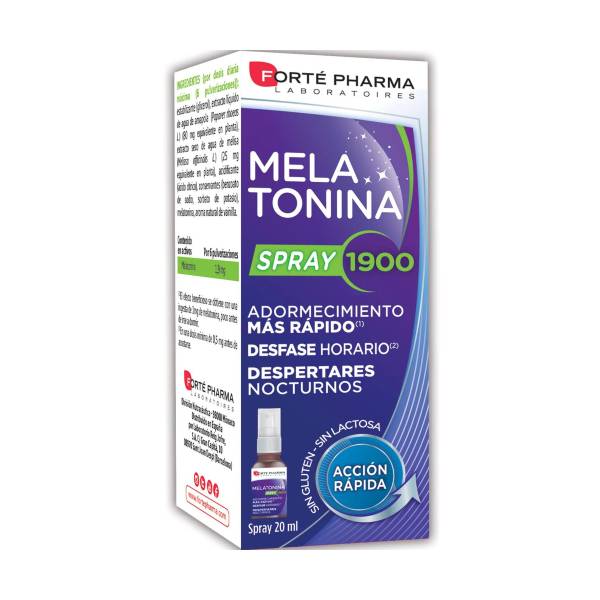 Forte Pharma melatonina 1900 spray acción rápida Farmacia Rueda de Lecea