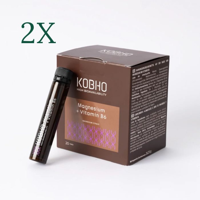 Kobho Magnesium+Vitamin B6 20 viales DUPLO