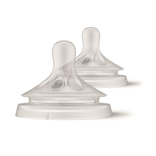 Avent T3 tetina natural 1m+ flujo medio 2 unidades Farmacia Rueda de Lecea